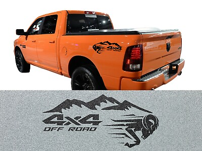 #ad 4x4 sticker set of two 18 inch decal Compatible With dodge ram pick up truck C $35.00