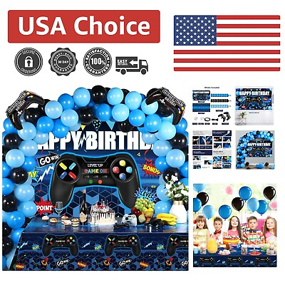 #ad Complete Set Video Game Birthday Party Decorations Exciting Gaming Supplies $44.99