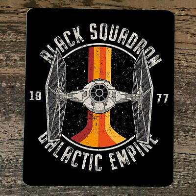 #ad Mouse Pad Black Squadron Galactic Empire 1977 Tie Fighter $12.55