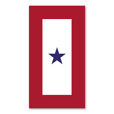 #ad Blue Star Service Flag 1 Star Magnet $3.49