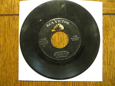 #ad Elvis Presley – His Latest Flame 1961 RCA Victor 47 7908 7quot; Single G Generic $14.00
