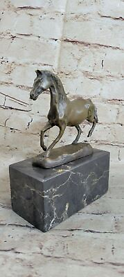 #ad Equestrian Arabian Horse Farm Breeder Bronze Marble Statue Sculpture Home Deal $129.50