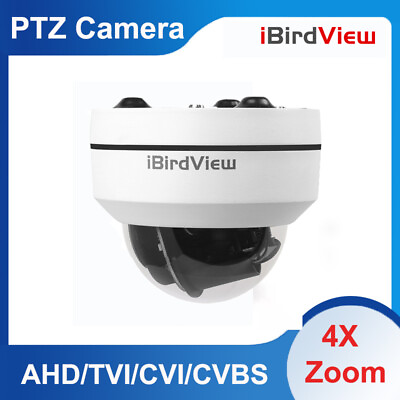 #ad 2MP AHD CVI TVI CVBS 4 in 1 4X Optical Zoom PTZ Dome Camera Night Vision IP66 $90.67