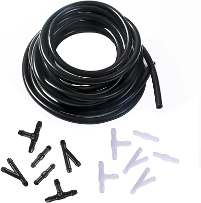 #ad Front Windshield Washer Hose 4M Connectors 12pcs Tubing Universal Car Parts $11.99