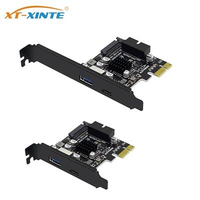 #ad PCIE To USB3.0 Expansion Card Type C Controller PCI E Type E 19P20P Adapter $14.79