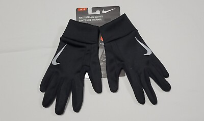 #ad Nike Adult Unisex Black Warm Thermal Touch Screen Gloves freedom to scroll $23.99