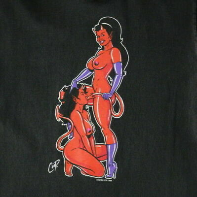 #ad Naked Devil Chicks New Black Mens Womens T shirt $17.99