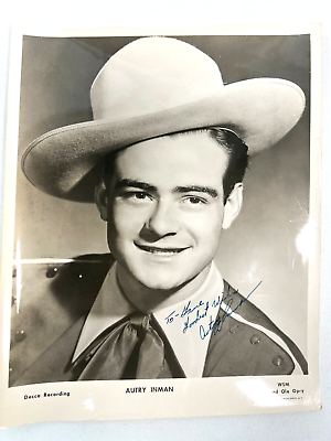 #ad Autry Inman Country Western signature autograph signed photos $99.99