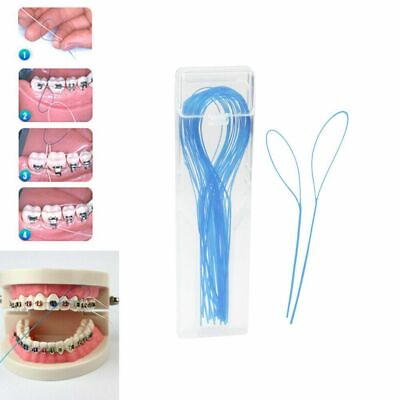 #ad Dental Traction Orthodontic Tool Nylon Wire Bridge Implant Floss Threaders $4.88