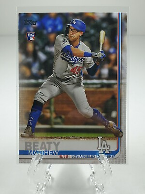 #ad Topps 2019 Update Baseball Card #US174 Matthew Beaty Los Angeles Dodgers RC $1.00