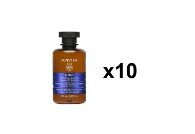 #ad Apivita Men#x27;s Tonic Shampoo with Hippophae TC amp; Rosemary 10x250ml New Fast Shipp $174.70