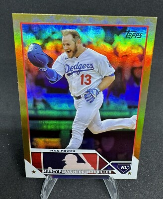 #ad 2023 Topps Update Max Power Gold Foil #US179 Max Muncy $2.25