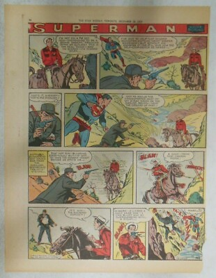 #ad Superman Sunday Page #948 by Wayne Boring from 12 29 1957 Size 11 x 15 inches $10.00