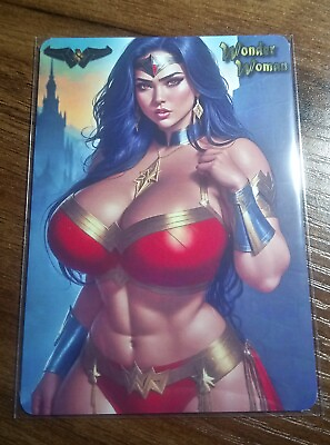 #ad Wonder Woman #3 DC Superhero Custom Art Card Sexy Beauty Double Sided GBP 4.99