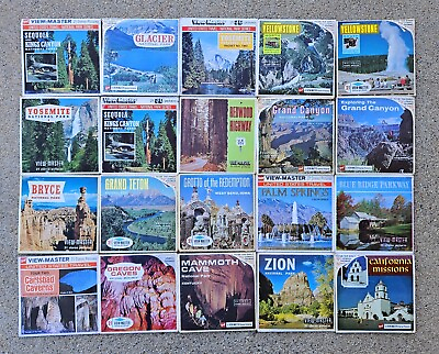#ad VINTAGE 1960’s US NATIONAL PARKS LANDMARKS and TRAVEL VIEW MASTER REELS $8.99