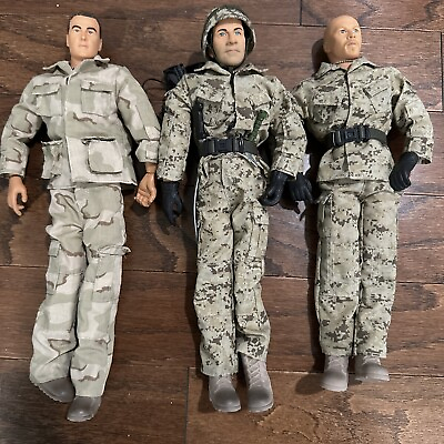 #ad Power Team Elite World Peacekeepers Lot 3 12” 1 6 Action Figures $42.00