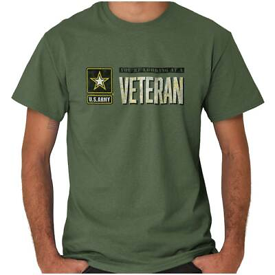#ad US Army Veteran US Armed Forces USAF Combat Womens or Mens Crewneck T Shirt Tee $21.99