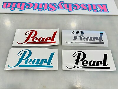 #ad Pearl Drums Vinyl Decal MANY Sizes amp; Colors Avail amp; FREE Ship Buy 2 Get 1 FREE $14.44