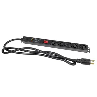 #ad Metered Surge Protection PDU 240V L6 30P 30A 7200watts 8 C13 Outlets ... $173.64
