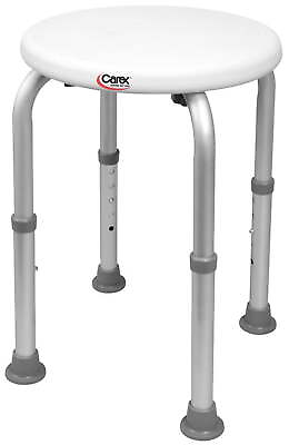#ad Carex Compact Round Shower Stool Height Adjustable Tool Free Assembly 250 lb $27.91