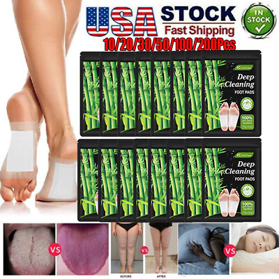 #ad 300PCS Detox Foot Patches Pads Body Toxins Feet Slimming Deep Cleansing Herbal $9.46