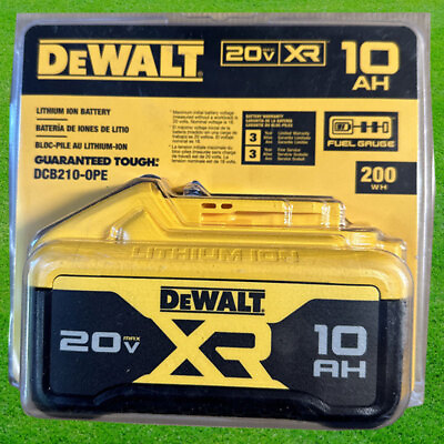 #ad DEWALT DCB210 20V MAX XR 10Ah Lithium Ion Battery Original Genuine NEW $100.98
