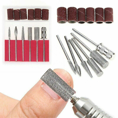 #ad 12pcs Set Electric Nail Art Drill Bits Manicure Pedicure File Machine Tool Kits☆ $3.70