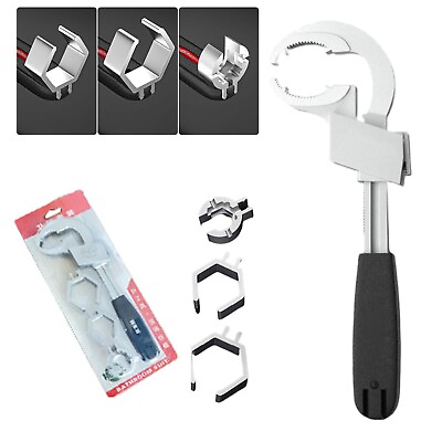 #ad Universal Multifunctional Adjustable Wrench Open End Wrench Bathroom Repair Tool $24.74
