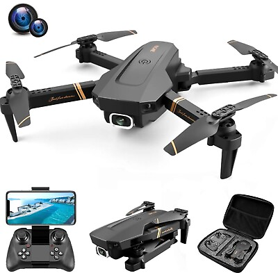 #ad RC Drone Metal Electric HD 4k WI FI Live Video Integrated Camera Quadro Copter $96.05