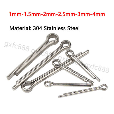 #ad Cotter Pins Split Pins A2 Stainless Steel 1mm 1.5mm 2mm 2.5mm 3mm 4mm Split Pins AU $7.42