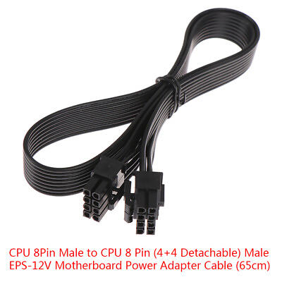 CPU 8Pin Male to CPU 8 Pin 44 Male Power Adapter Cable for Corsair Power $0.99