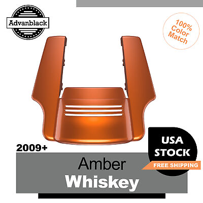 #ad Amber Whiskey Stretched Rear Fender Extension Dual Cutout For 09 Harley $299.00