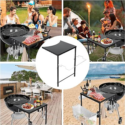 #ad Outdoor Grill Work Table Stand BBQ Table Side Table for Weber 18quot;22quot;26quot; Kettle $67.49