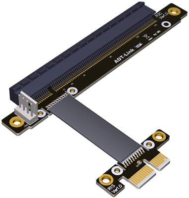 #ad Riser PCI E 3.0 16x to x1 PCIe x16 x1 PCI Express Riser Mining Graphics Card ... $24.13