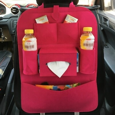 #ad Auto Car Seat Back Storage Bags Multi Pocket Organizer Holder Felt Box Case Home $16.55