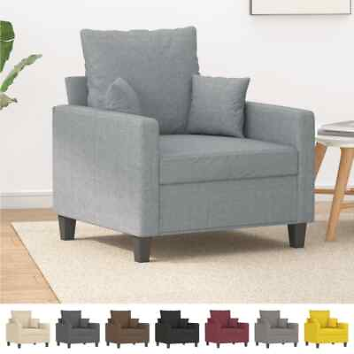 #ad Sofa Chair Upholstered Single Sofa Armchair for Living Room Fabric vidaXL $204.99