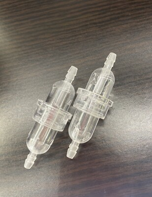#ad 2 Pack Barbed Inline Filter Housings Clear Polypropylene 4mm $15.99