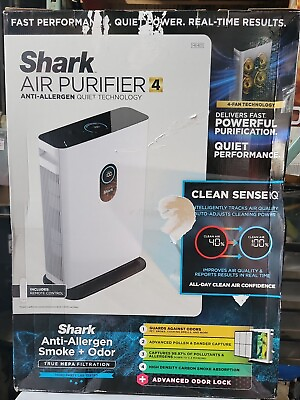 #ad 🌳 Shark AIR PURIFIER 4 Anti Allergen NANOSEAL HEPA Air Purifier HE401🆕️ $148.49