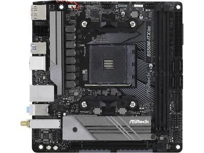 #ad ASRock B550M ITX AC AM4 AMD B550 SATA 6Gb s Mini ITX AMD Motherboard $129.99