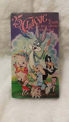 #ad 25 Classic Of Color Cartoons Volume 1 VHS 3hrs All Star Cartoon Bugs Bunny Seal $12.50