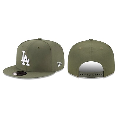 #ad Los Angeles Dodgers 9FIFTY Adjustable Cap LA MLB New Era 950 Hat Olive Green $36.99