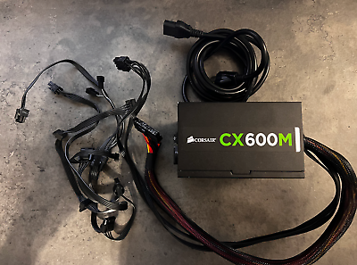 #ad #ad Corsair CX600M 600W 6000 Watt ATX Power Supply. 75 002018 L23 08 Gaming $45.00