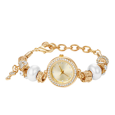 #ad Stylish Womens Gold Small Bracelet Watch Analog Quartz Ladies Casual Wrist Watch $13.01