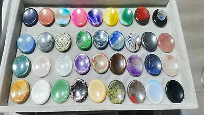 #ad #ad 40mm Natural Mix material worry stone play with Crystal Quartz Healing Decorate $119.00