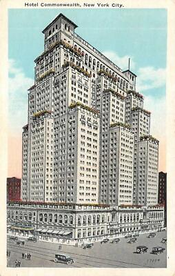 #ad NY New York City HOTEL COMMONWEALTH amp; Street View c1920#x27;s Postcard $4.25