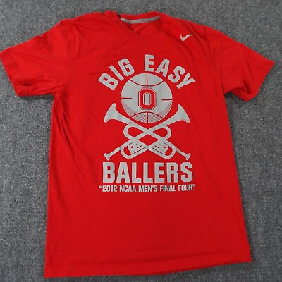 #ad Nike Big Easy Ballers T Shirt Adult Medium Red Logo 2012 Final Four Basketball $9.99