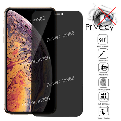 #ad For iPhone X XS XR 11 12 Privacy Screen Protector Tempered Glass Full Cover Lot $78.90