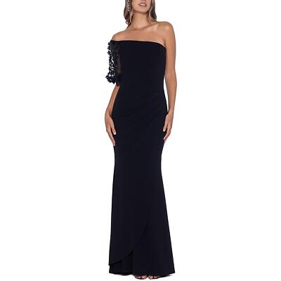#ad Xscape Womens Pleated Long Special Occasion Evening Dress Gown BHFO 3314 $80.99