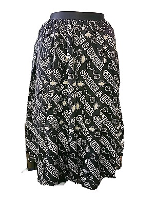 #ad Unique Vintage Black White Women#x27;s Strange amp; Unusual Skirt $9.07