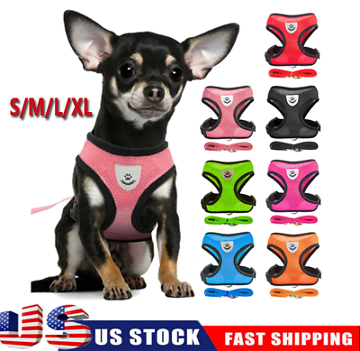 #ad Cat Dog Pet Harness Adjustable Control Vest Dogs Reflective S M L XL Leash $5.33